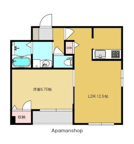 三和ハイムA(1LDK/2階)の間取り写真