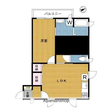 グレイスコート吉祥寺(1LDK/2階)の間取り写真