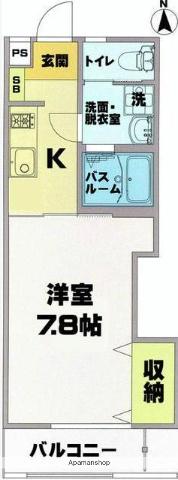 K9 PLUS(1K/1階)の間取り写真