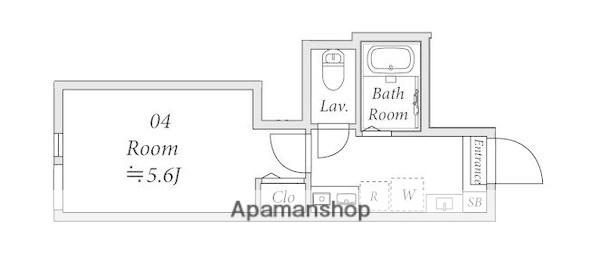 アイコート富士見ヶ丘(1K/2階)の間取り写真