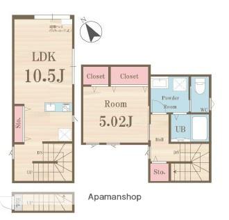 フローラメゾン西荻窪(1LDK/2階)の間取り写真
