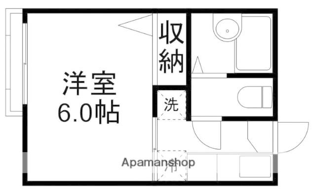 むさしのハイム(1K/2階)の間取り写真