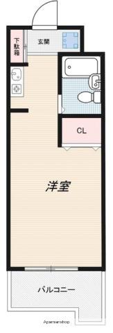 インプルーブ高井戸(ワンルーム/1階)の間取り写真