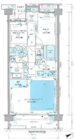 シティハウス吉祥寺北町(2LDK/5階)の間取り写真