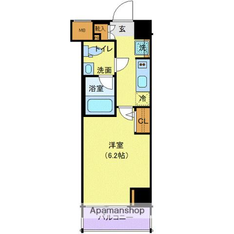 メイクスデザイン上石神井(1K/8階)の間取り写真