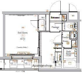 GRAN PASEO高井戸(1K/3階)の間取り写真