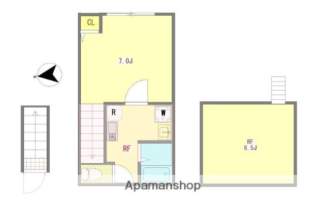 バーミープレイス武蔵境(1K/2階)の間取り写真
