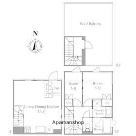 NISHIOGI COMICHI TERRACE(2LDK/1階)の間取り写真