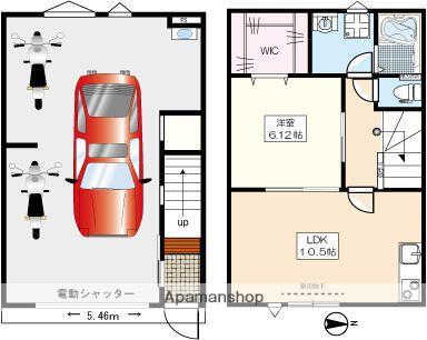 武蔵野セブンスBASE(1LDK/2階)の間取り写真