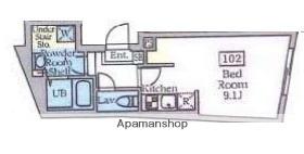 杉並区和泉3丁目マンション(ワンルーム/1階)の間取り写真