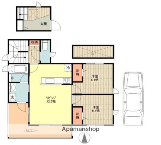 フォレスタ三鷹(2LDK/2階)の間取り写真