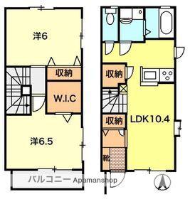 エスポワール(2LDK/1階)の間取り写真