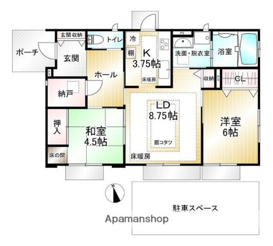 東京都杉並区 2階建 築16年(2SLDK)の間取り写真