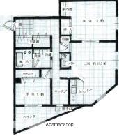 アズマビル(2LDK/3階)の間取り写真