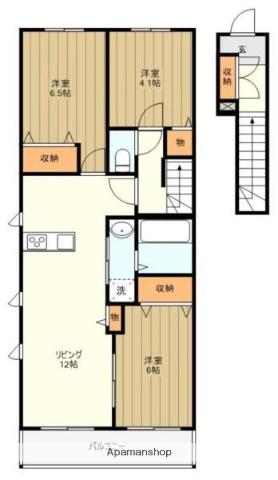 ナーセリーサイドＣ(3LDK)の間取り写真