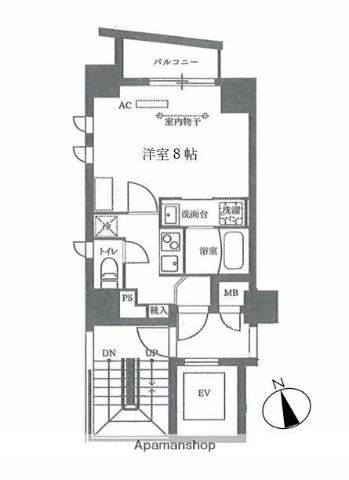 アトラスヴェール荻窪三丁目(1K/10階)の間取り写真