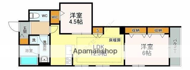 上石神井4丁目メゾン(2LDK/3階)の間取り写真