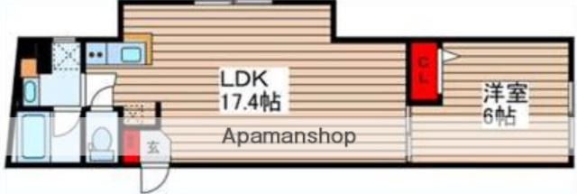 練馬区上石神井3丁目マンション(1LDK/2階)の間取り写真