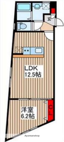 練馬区上石神井3丁目マンション(1LDK/2階)の間取り写真