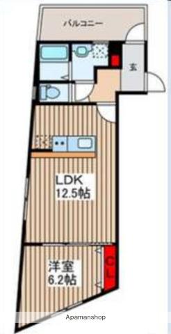 練馬区上石神井3丁目マンション(1LDK/4階)の間取り写真