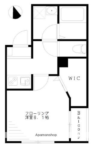 メゾンシュシュ(1K/2階)の間取り写真