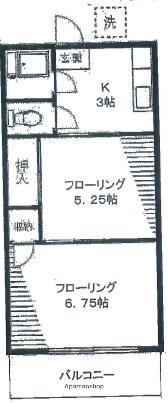 コープアゼリア(2K/1階)の間取り写真