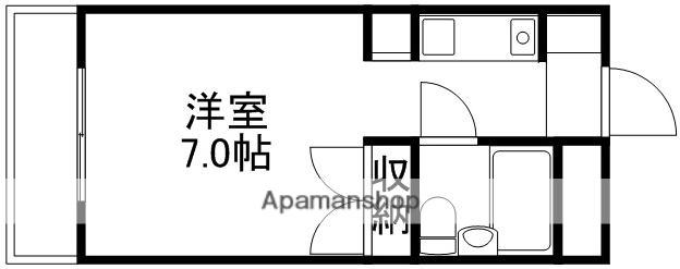 メゾン・ド・武蔵野(1K/1階)の間取り写真