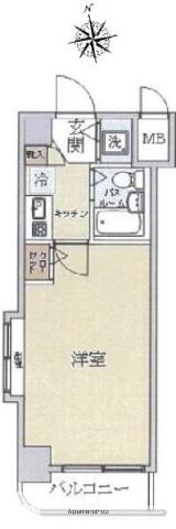 フェニックス下落合(1K/6階)の間取り写真