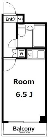 ライオンズマンション中野東(ワンルーム/3階)の間取り写真