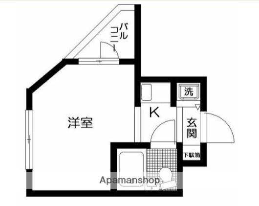 日神パレス下落合(1K/3階)の間取り写真