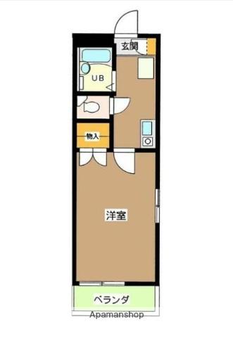 LEDIO西新宿(1K/2階)の間取り写真