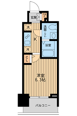 KDXレジデンス板橋本町 7階階 間取り