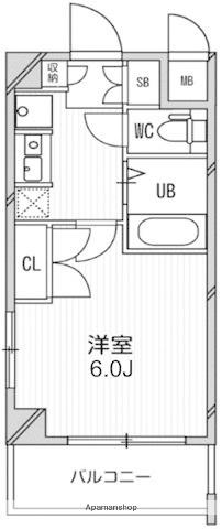 スペーシア高円寺Ⅱ(1K/5階)の間取り写真