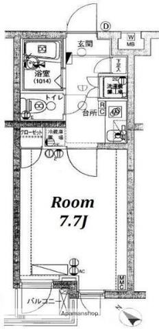 VIDA高井戸 3階階 間取り