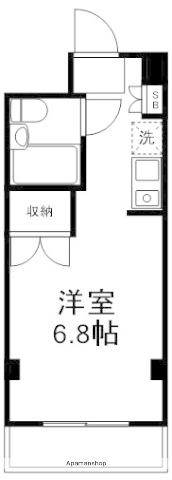 レジデンスラフォーレⅡ(ワンルーム/3階)の間取り写真