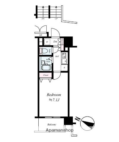 アーバイル目白台(1K/10階)の間取り写真