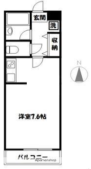 目白おとめ山テラスボックス(1K/4階)の間取り写真