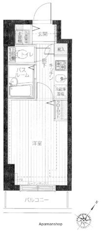 トーシンフェニックス初台弐番館(1K/8階)の間取り写真