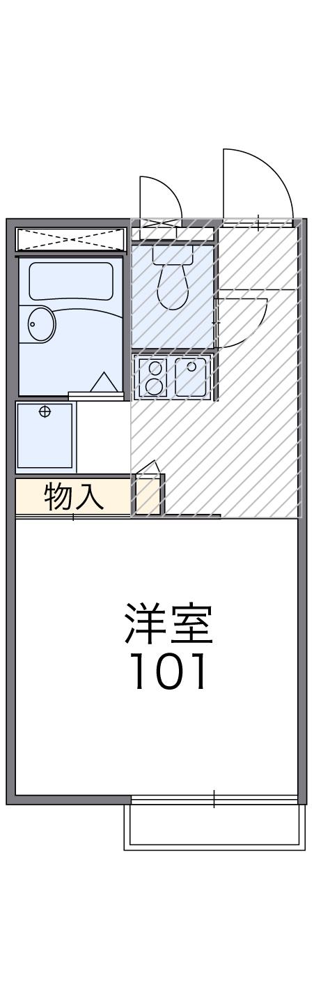 レオパレス菊(1K/2階)の間取り写真