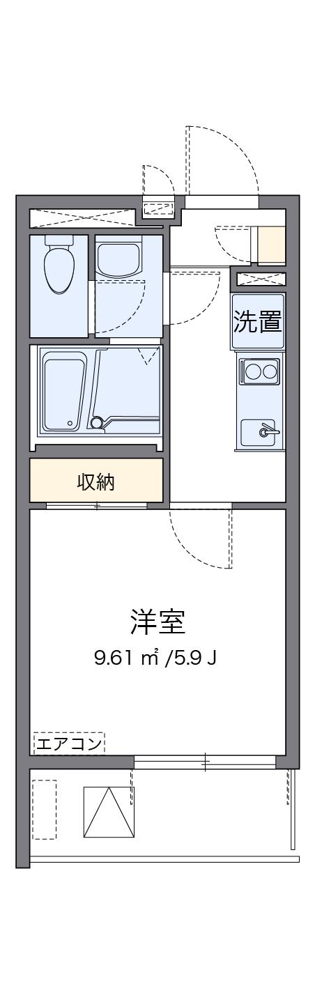 レオネクストノーヴェ(1K/3階)の間取り写真