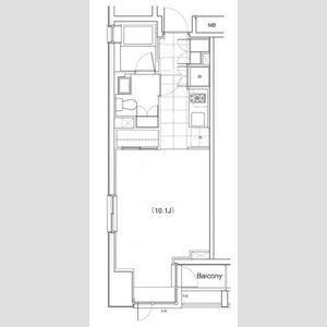 プライムアーバン南池袋(ワンルーム/8階)の間取り写真