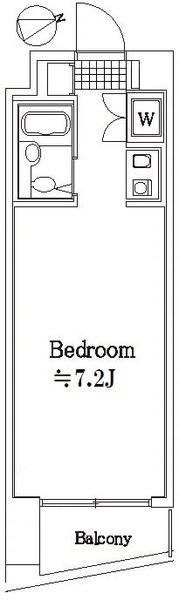 マイステージ世田谷若林(ワンルーム/4階)の間取り写真