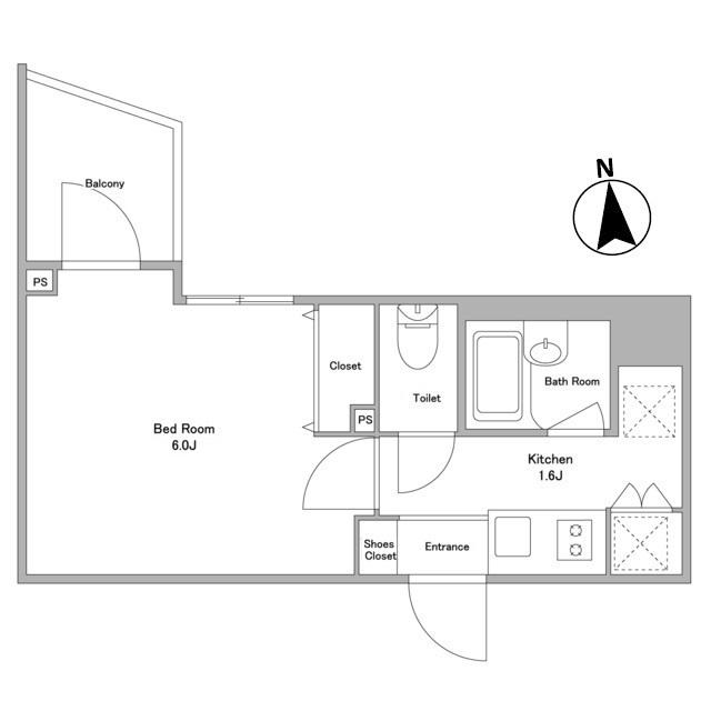KDXレジデンス早稲田鶴巻(1K/9階)の間取り写真