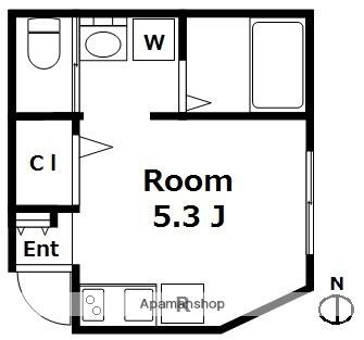 アイ中野(ワンルーム/1階)の間取り写真