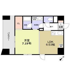 エテルノ志村坂上(1DK/6階)の間取り写真