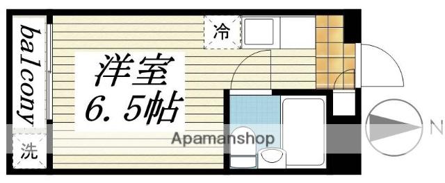 メゾン・ド・エルベット(ワンルーム/2階)の間取り写真