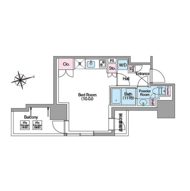 コンフォリア東新宿ステーションフロント(ワンルーム/3階)の間取り写真