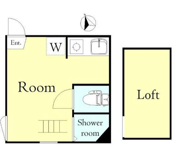 フェリスウィンク(ワンルーム/2階)の間取り写真