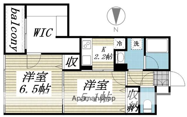 パルテールIWASAKI(2K/1階)の間取り写真