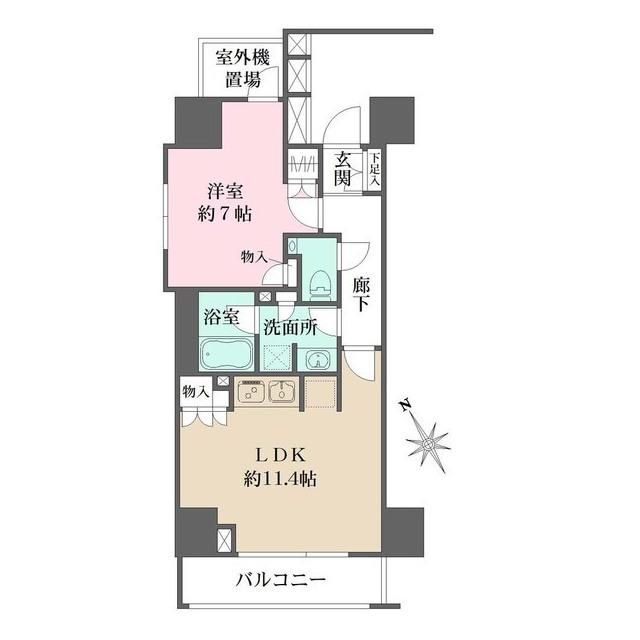 パークハウス西早稲田アーバンス(1LDK/10階)の間取り写真